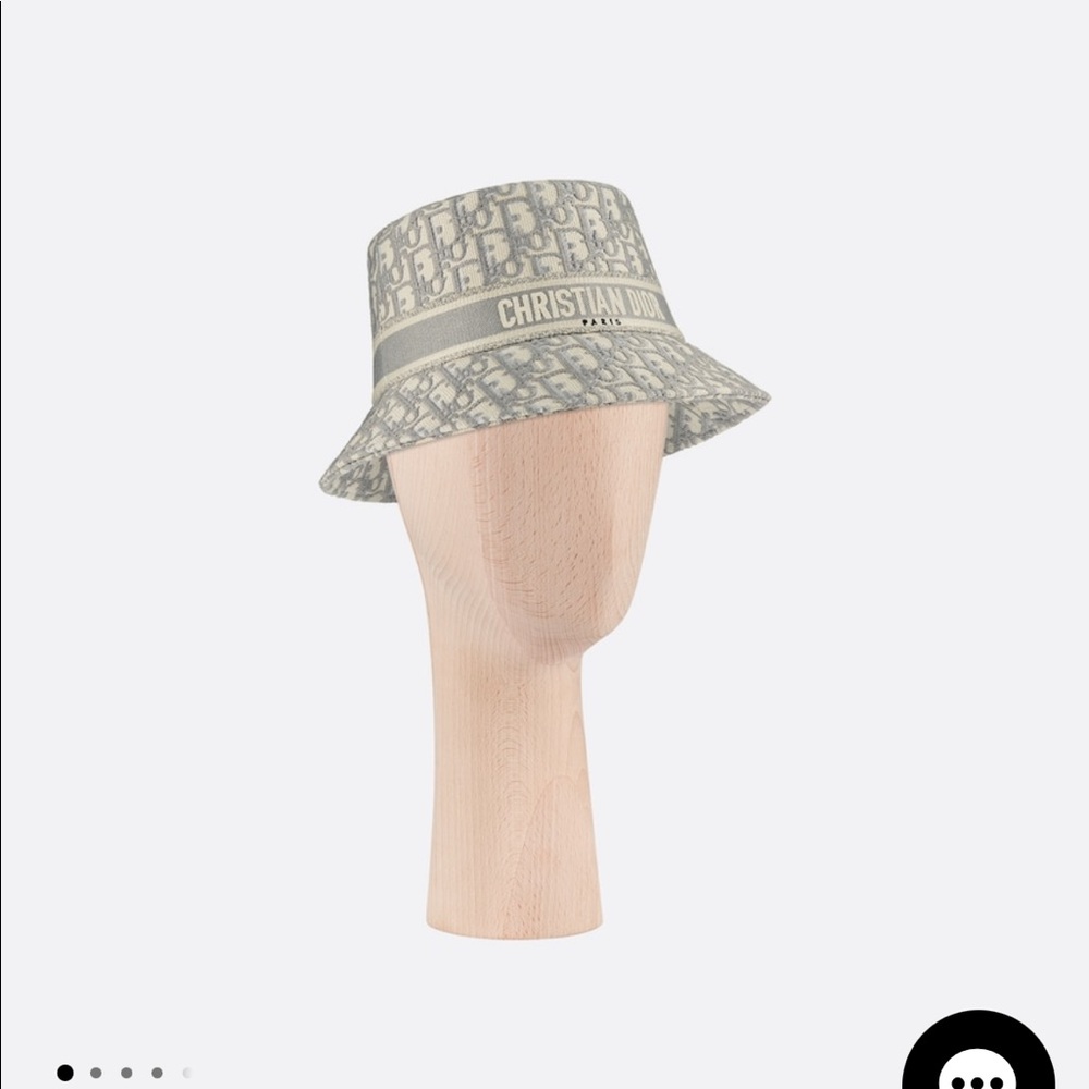 Black and white Christian Dior bucket hat